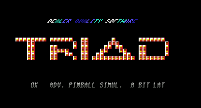 Advanced Pinball Simulator Title Screen